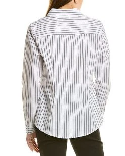 Stripe Button-Down Top Women -Fashionable Womens Clothing Store 1050418274 RLLD 2