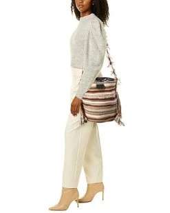Chloé Jorge Medium Cashmere & Leather Bucket Bag Women -Fashionable Womens Clothing Store 1111142767 RLLD 4