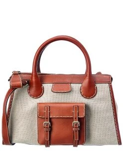 Chloé Edith Day Medium Canvas & Leather Satchel Women