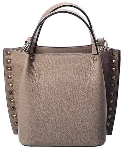 Valentino Rockstud Grainy Leather Tote Women -Fashionable Womens Clothing Store 1111155710 RLLD 2