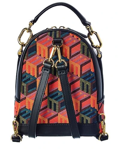 MCM Patricia Monogram Jacquard & Leather Backpack Women 4 MCM Patricia Monogram Jacquard & Leather Backpack Women - Image 2