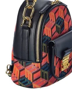 MCM Patricia Monogram Jacquard & Leather Backpack Women 8 MCM Patricia Monogram Jacquard & Leather Backpack Women -Fashionable Womens Clothing Store 1111239074 RLLD 3