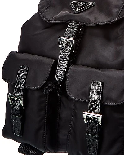 Prada Vela Nylon & Saffiano Leather Small Two-Pocket Backpack Women 5 Prada Vela Nylon & Saffiano Leather Small Two-Pocket Backpack Women - Image 3