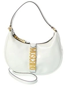 MOSCHINO Logo Lettering Patent Hobo Bag Women