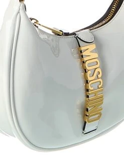 MOSCHINO Logo Lettering Patent Hobo Bag Women -Fashionable Womens Clothing Store 1111367391 RLLD 3