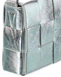 Bottega Veneta Cassette Maxi Intrecciato Leather Crossbody Women -Fashionable Womens Clothing Store 1111368046 RLLD 3