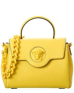 Versace La Medusa Medium Leather Satchel Women