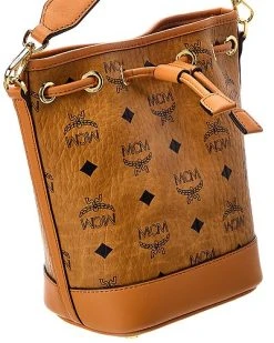 MCM Dessau Mini Drawstring Visetos Bucket Bag Women -Fashionable Womens Clothing Store 1111406512 RLLD 3