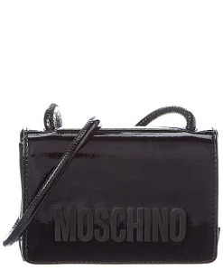 MOSCHINO Logo Patent Crossbody Women
