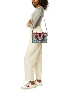 Gucci GG Blooms Supreme Canvas & Leather Satchel Women -Fashionable Womens Clothing Store 1111531342 RLLD 4
