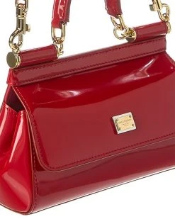 Dolce & Gabbana Sicily Small Patent Satchel Women -Fashionable Womens Clothing Store 1111906417 RLLD 3