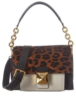 Furla Diva Mini Leather & Haircalf Shoulder Bag Women