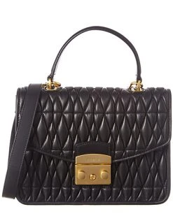 Furla Metropolis Cometa Small Top Handle Leather Satchel Women