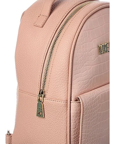 LOVE MOSCHINO Heart Croc-Embossed Backpack Women 5 LOVE MOSCHINO Heart Croc-Embossed Backpack Women - Image 3