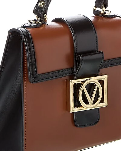 By Mario Valentino Betty V Emblem Leather Satchel Women 5 By Mario Valentino Betty V Emblem Leather Satchel Women - Image 3