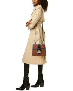 By Mario Valentino Betty V Emblem Leather Satchel Women 9 By Mario Valentino Betty V Emblem Leather Satchel Women -Fashionable Womens Clothing Store 1160291749 RLLD 4