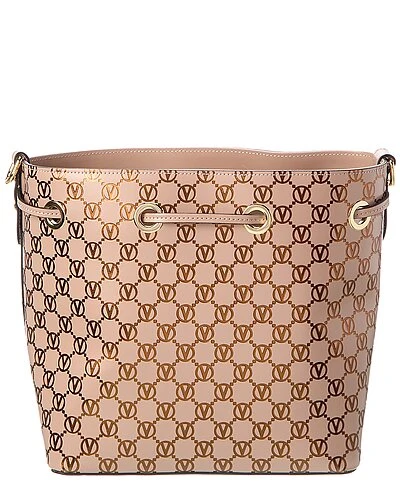 By Mario Valentino Karl Monogram Leather Bucket Bag Women 4 By Mario Valentino Karl Monogram Leather Bucket Bag Women - Image 2