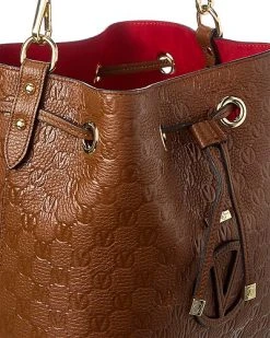 By Mario Valentino Karl Medallion Leather Bucket Bag Women 8 By Mario Valentino Karl Medallion Leather Bucket Bag Women -Fashionable Womens Clothing Store 1160315919 RLLD 3