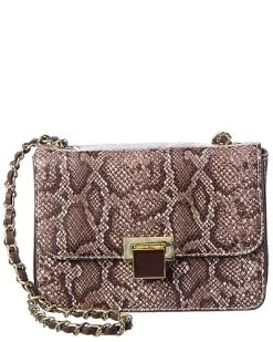 Maeve Snake-Embossed Leather Crossbody Women