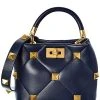 Valentino Roman Stud The Handle Small Leather Shoulder Bag Women