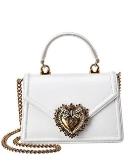 Dolce & Gabbana Votion Mini Leather Top Handle Crossbody Women