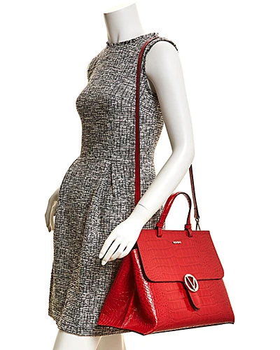 By Mario Valentino Olimpia Croc-Embossed Leather Satchel Women 5 By Mario Valentino Olimpia Croc-Embossed Leather Satchel Women - Image 3