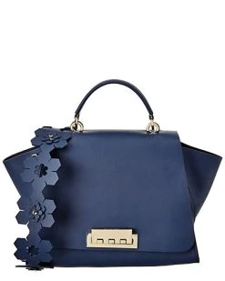 Eartha Iconic Soft Top Handle Leather Satchel Women