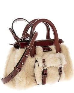 Chloé Edith Mini Bag Shearling & Leather Crossbody Women -Fashionable Womens Clothing Store 1160506663 RLLD 3