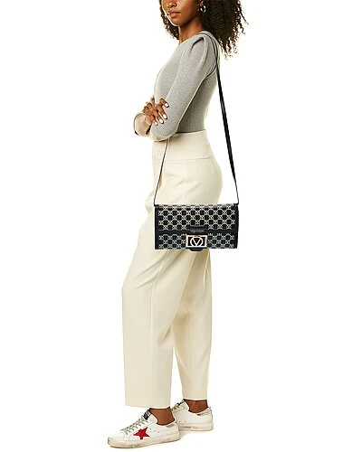 By Mario Valentino Ava Monogram Leather Clutch Women 6 By Mario Valentino Ava Monogram Leather Clutch Women - Image 4