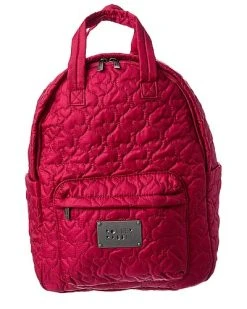 Solid Quilted Backpack Women