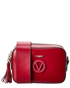 By Mario Valentino Babette Rope Guitar Leather Crossbody Women