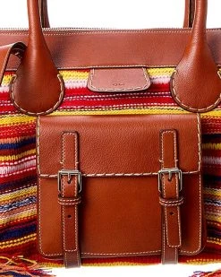 Chloé Edith Large Cashmere & Leather Day Bag Women -Fashionable Womens Clothing Store 1161142773 RLLD 3
