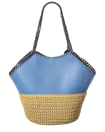 STELLA MCCARTNEY Falabella Medium Raffia Tote Women 4 STELLA MCCARTNEY Falabella Medium Raffia Tote Women - Image 2