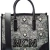 MCM Vintage Jacquard Monogram Canvas & Leather Tote Women -Fashionable Womens Clothing Store 1161313019 RLLD 1