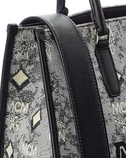 MCM Vintage Jacquard Monogram Canvas & Leather Tote Women -Fashionable Womens Clothing Store 1161313019 RLLD 3