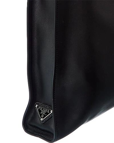 Prada Logo Leather Tote Women 5 Prada Logo Leather Tote Women - Image 3