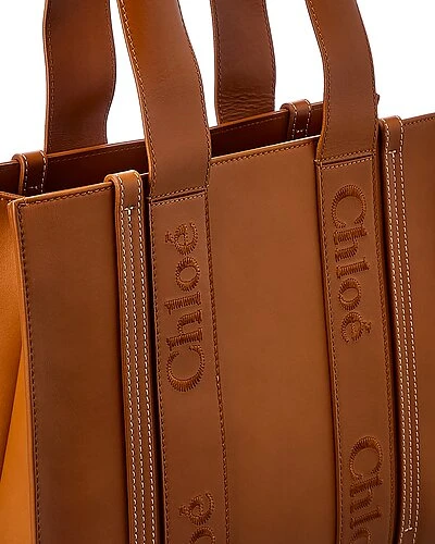 Chloé Woody Medium Leather Tote Women 5 Chloé Woody Medium Leather Tote Women - Image 3