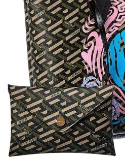 Versace La Greca Medusa Music Coated Canvas & Leather Tote Women -Fashionable Womens Clothing Store 1161527059 RLLD 3