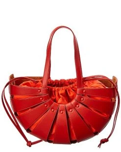 Bottega Veneta The Shell Leather Tote Women