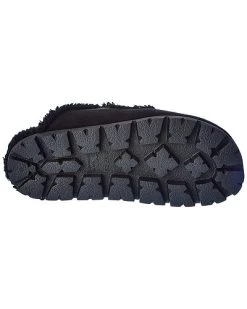 Prada Logo Suede & Shearling Slipper Women -Fashionable Womens Clothing Store 1313064638 RLLD 4