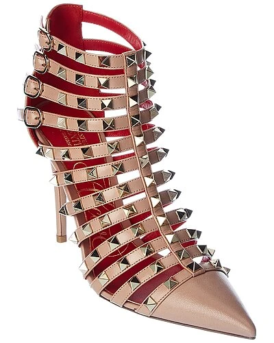 Valentino Rockstud Alcove 100 Leather Bootie Women 3 Valentino Rockstud Alcove 100 Leather Bootie Women