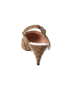 Gucci GG Canvas & Leather Slingback Pump Women -Fashionable Womens Clothing Store 1313096783 RLLD 3