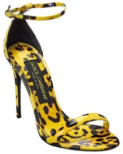 Dolce & Gabbana Printed Patent Sandal Women