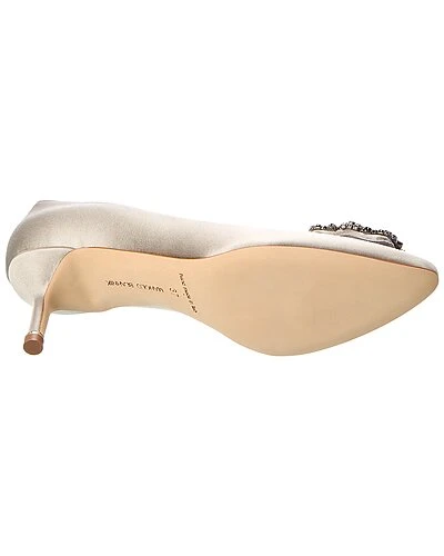 Manolo Blahnik Hangisi 50 Satin Pump Women 6 Manolo Blahnik Hangisi 50 Satin Pump Women - Image 4