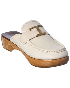 Tod's Logo Leather Mule Women
