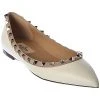 Valentino Rockstud Leather Flat Women -Fashionable Womens Clothing Store 1313221344 RLLD 1