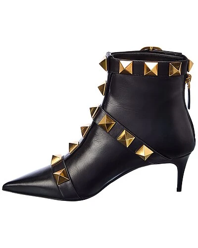 Valentino Roman Stud 60 Leather Bootie Women 4 Valentino Roman Stud 60 Leather Bootie Women - Image 2
