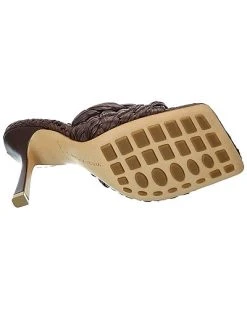 Bottega Veneta Stretch Raffia & Leather Sandal Women -Fashionable Womens Clothing Store 1313339490 RLLD 4