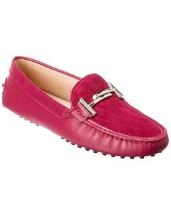 Tod's Leather & Suede Loafer Women