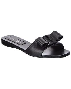 Salvatore Ferragamo Vicky Leather Sandal Women